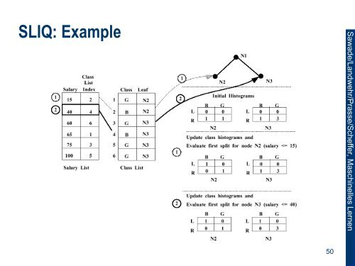 Decision Trees from large Databases: SLIQ