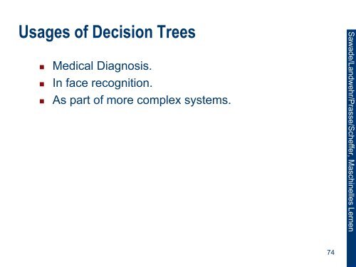 Decision Trees from large Databases: SLIQ