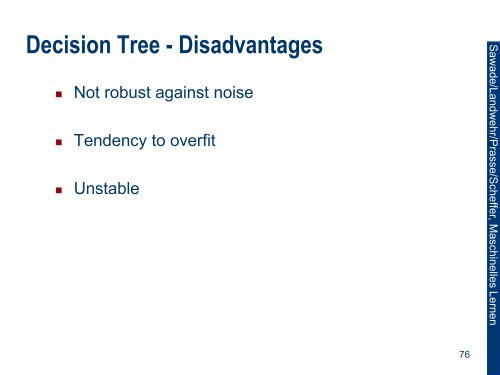 Decision Trees from large Databases: SLIQ