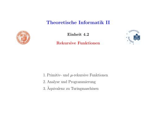 Theoretische Informatik II