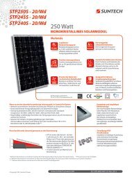 STP250S-265S-20/Wd - Krannich Solar