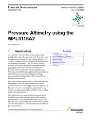 Pressure Altimetry using the MPL3115A2 - Freescale