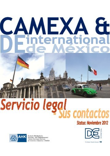 CAMEXA - Servicio legal_nov. 2012 - AHK Mexiko