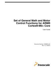 Set of General Math and Motor Control Functions for ARM Cortex ...