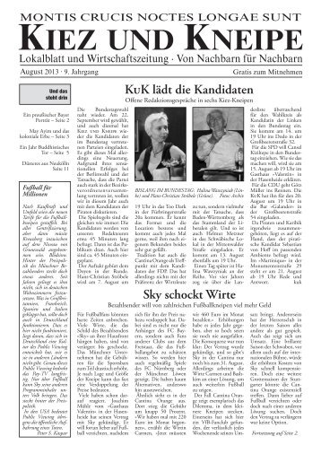 August 2013 - Archiv.kiezundkneipe.de - Kiez und Kneipe