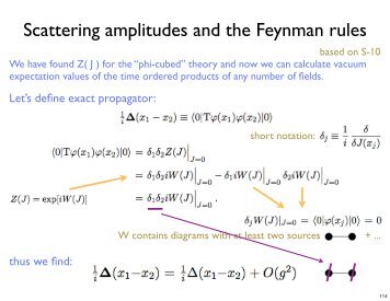 Scattering amplitudes and the Feynman rules