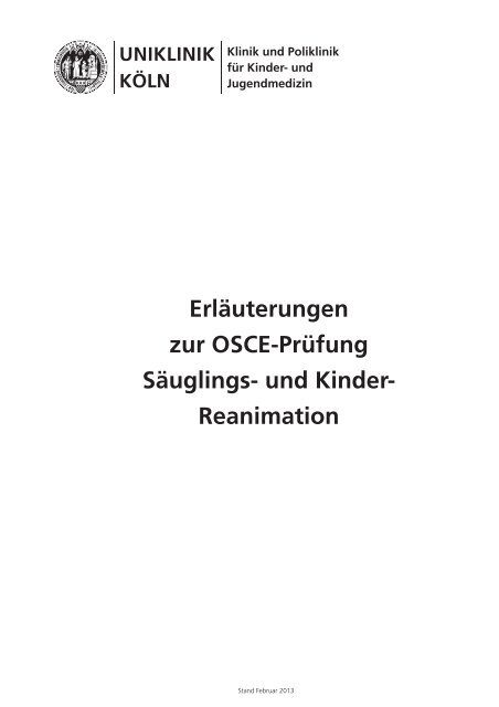Erläuterungen zur OSCE-Prüfung Säuglings- und Kinder ...