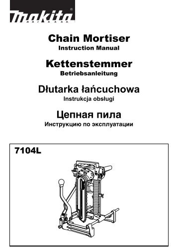 Chain Mortiser Kettenstemmer Dłutarka łańcuchowa Цепная пила