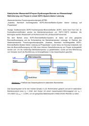 Katalytischer Wasserstoff-/Propan-/Synthesegas-Brenner zur ...