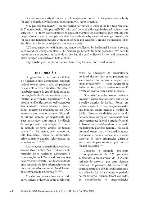 Revista do INTO - BVS Ministério da Saúde