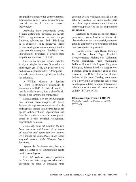 Revista do INTO - BVS Ministério da Saúde