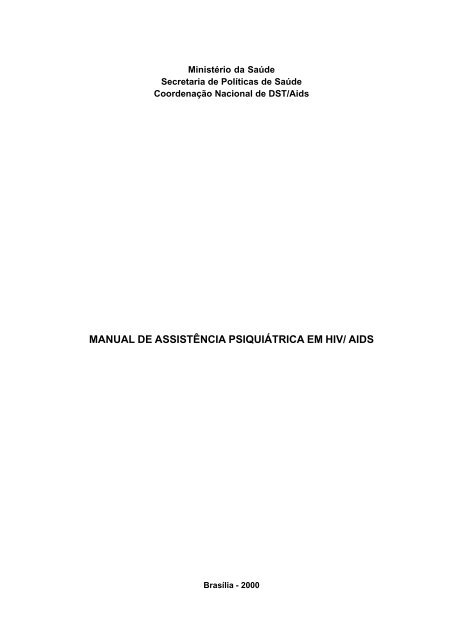 Manual Assistência Psiquiátrica V2 - BVS Ministério da Saúde