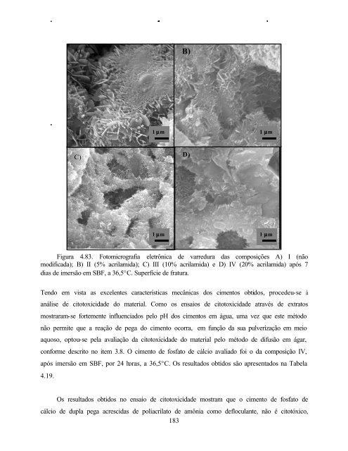 Desenvolvimento de Cimento de Fosfato de Cálcio Reforçado por ...