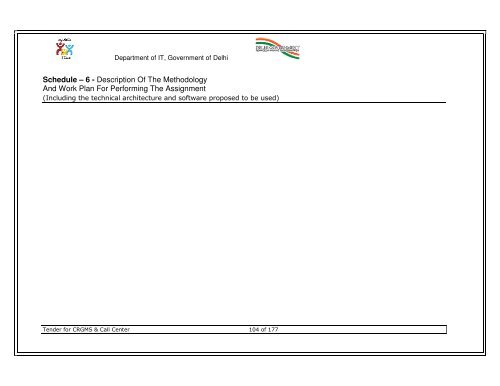 Click to Download the Tender Document for CRGMS & Call Centre.