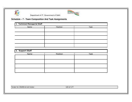 Click to Download the Tender Document for CRGMS & Call Centre.