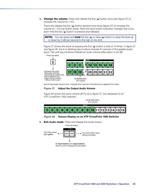 Extron XTP CrossPoint 1600 and 3200 ... - Extron Electronics