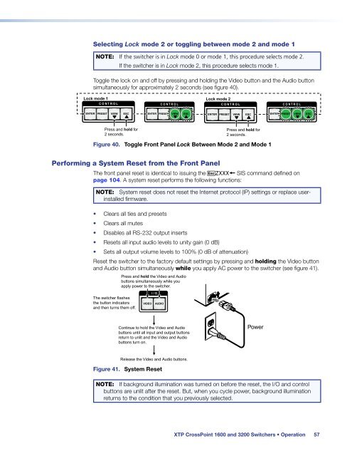 Extron XTP CrossPoint 1600 and 3200 ... - Extron Electronics