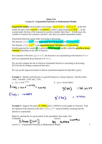 Day 7 - UH Department of Mathematics