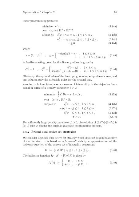 Chapter 3 Quadratic Programming