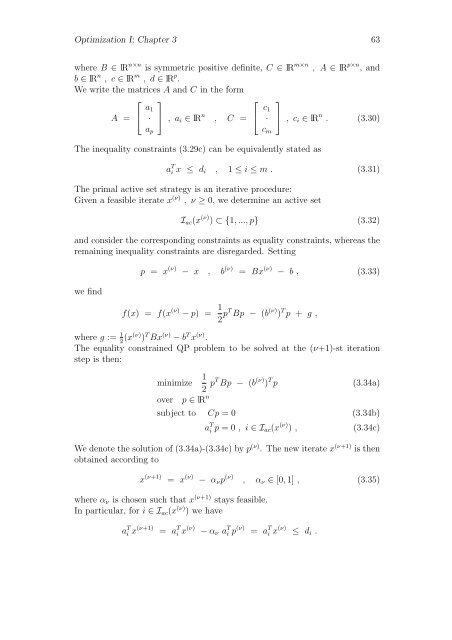 Chapter 3 Quadratic Programming