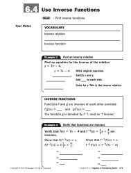 6.4 Use Inverse Functions - MathnMind