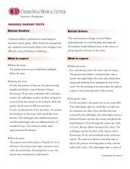 Barium Test - Cedars-Sinai