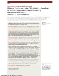 Effects of Fluid Resuscitation With Colloids vs ... - Cedars-Sinai