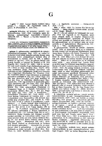 Erdélyi Magyar Szótörténeti Tár IV. kötet 3. rész (gabó ... - MEK