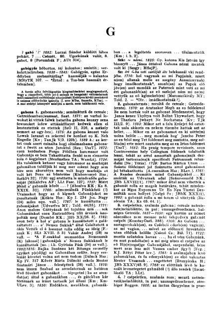 Erdélyi Magyar Szótörténeti Tár IV. kötet 3. rész (gabó ... - MEK