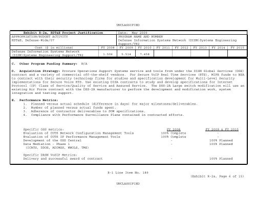 Defense Information Systems Agency - Office of the Under Secretary ...