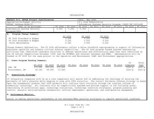 Defense Information Systems Agency - Office of the Under Secretary ...