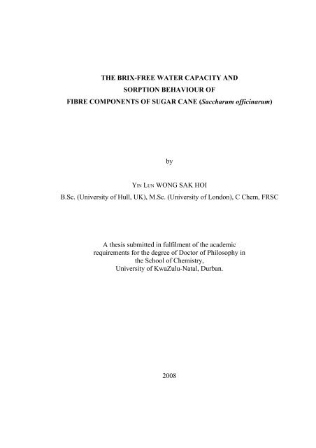 Lynne Wong's PhD thesis