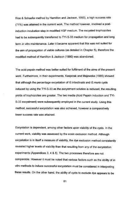 in vitro culture and isoenzyme analysis of giardia lamblia