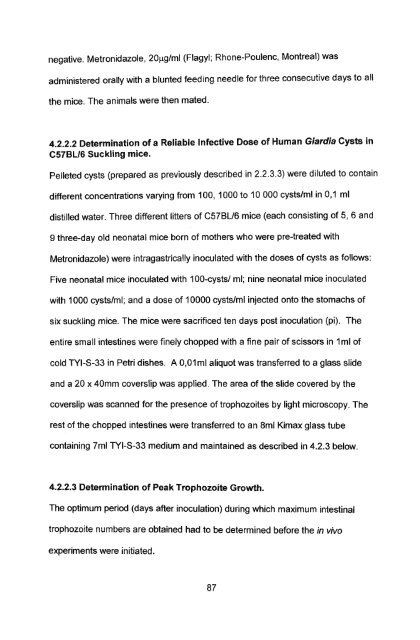 in vitro culture and isoenzyme analysis of giardia lamblia