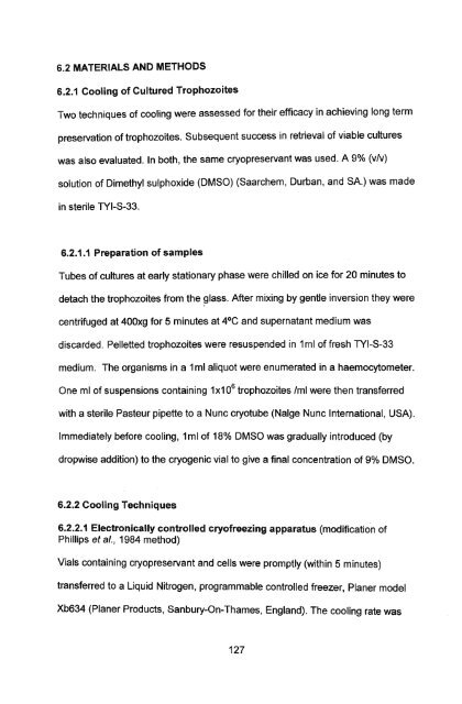 in vitro culture and isoenzyme analysis of giardia lamblia