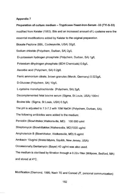 in vitro culture and isoenzyme analysis of giardia lamblia