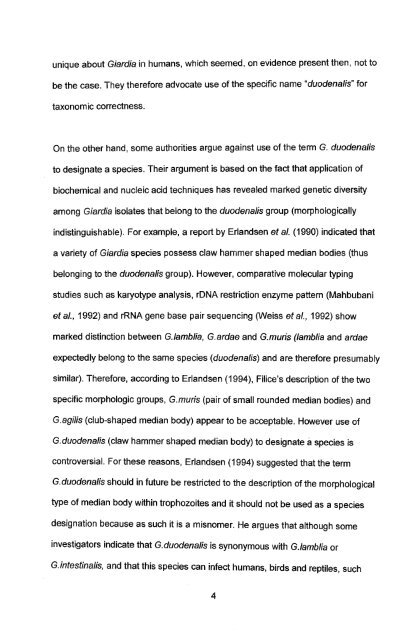 in vitro culture and isoenzyme analysis of giardia lamblia