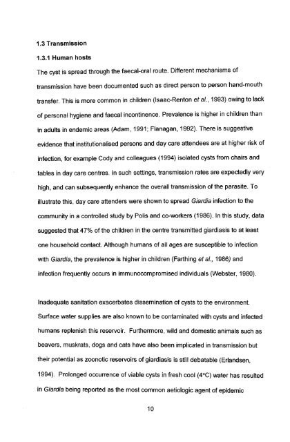 in vitro culture and isoenzyme analysis of giardia lamblia