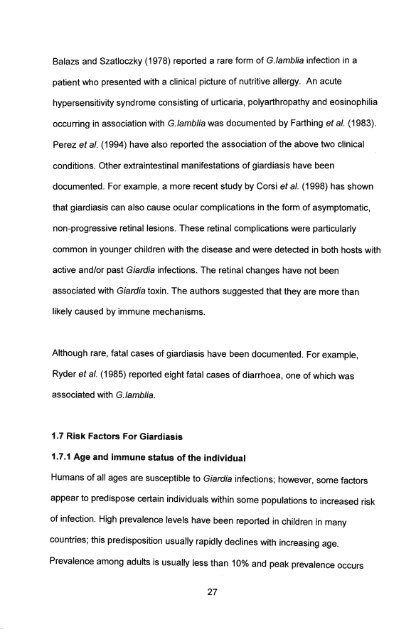 in vitro culture and isoenzyme analysis of giardia lamblia