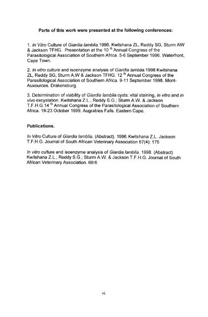 in vitro culture and isoenzyme analysis of giardia lamblia