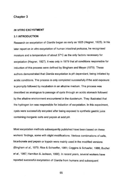 in vitro culture and isoenzyme analysis of giardia lamblia