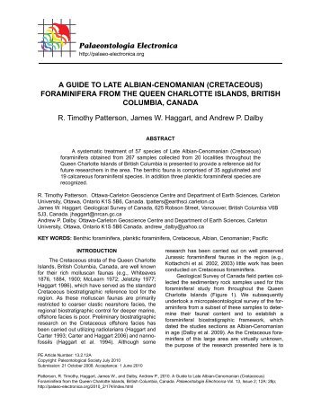 Printing - Palaeontologia Electronica