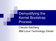 Demystifying the Kernel Bootstrap Process - IBM