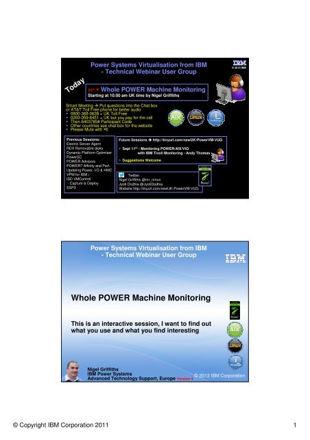 Whole POWER Machine Monitoring - IBM