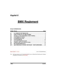 BMX Reglement - Österreichischer Radsport-Verband