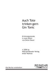 R095 Auch Tote trinken gern Gin Tonic - Reinehr Verlag