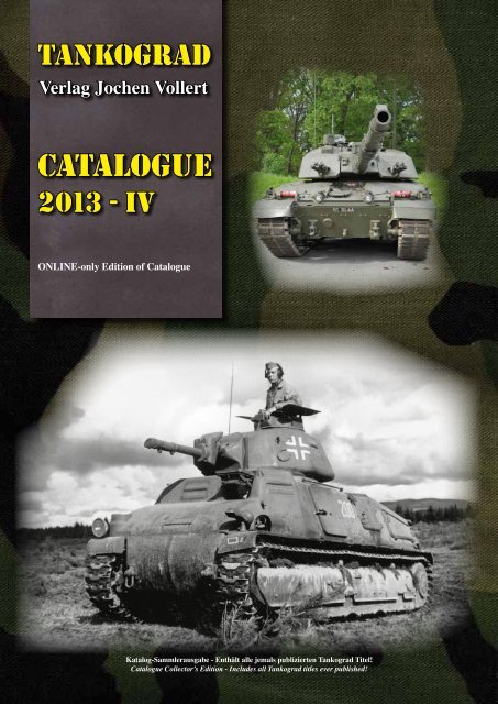 CATALOGUE - TANKOGRAD Publishing - Verlag Jochen Vollert
