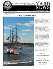 Yard News September/October 2013 - U.S. Coast Guard