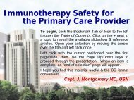 Immunotherapy Safety for the Primary Care ... - U.S. Coast Guard