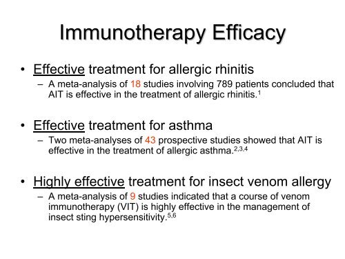 Immunotherapy Safety for the Primary Care ... - U.S. Coast Guard